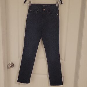 7 For All Mankind Dark Indigo Karah Straight LegJeans